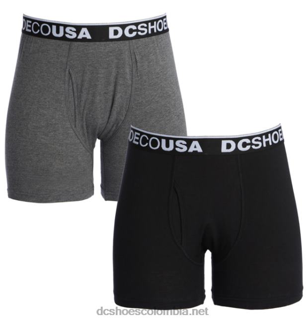 calzoncillos boxer dc softies para hombre carbón jaspeado/negro DC Shoes X4RB0420