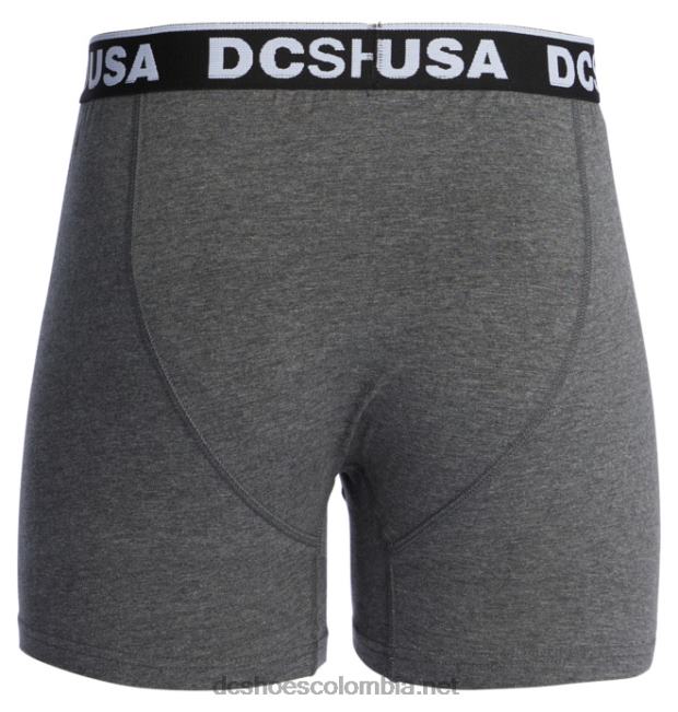 calzoncillos boxer dc softies para hombre carbón jaspeado/negro DC Shoes X4RB0420