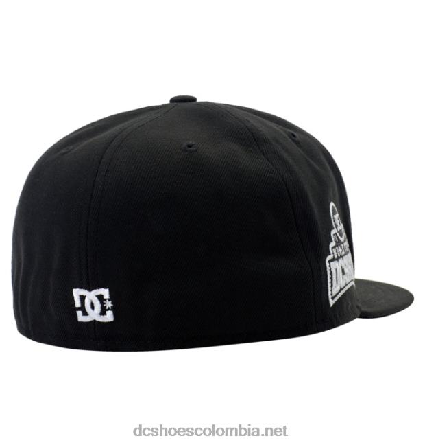 gorra ajustada de la nueva era del campeonato masculino negro DC Shoes X4RB080