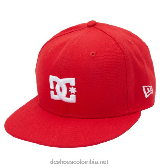 gorra ajustada de la nueva era del campeonato masculino rojo de carreras DC Shoes X4RB0157