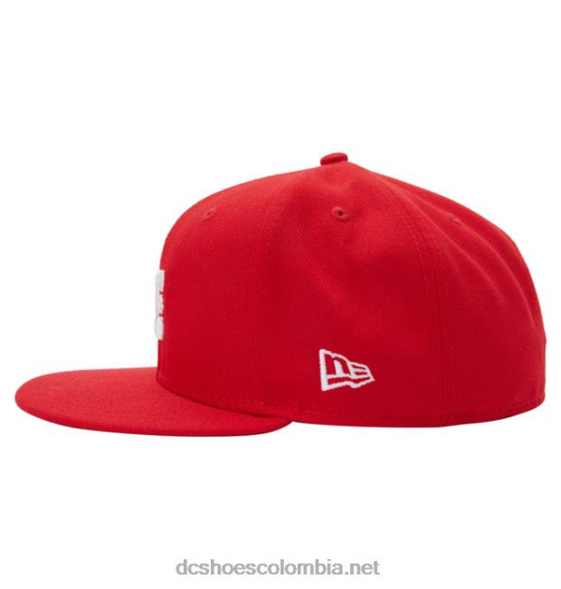 gorra ajustada de la nueva era del campeonato masculino rojo de carreras DC Shoes X4RB0157