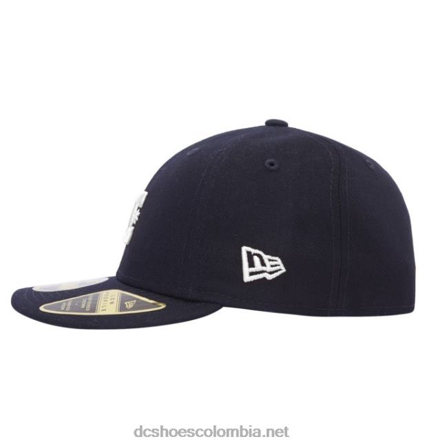 gorra ajustada new era dc lo pro para hombre azul marino/blanco DC Shoes X4RB0431