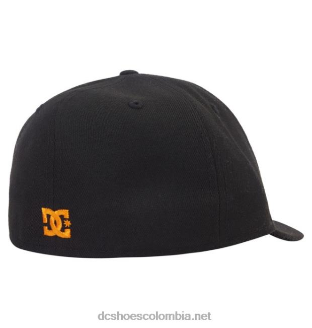 gorra ajustada new era dc lo pro para hombre negro/naranja DC Shoes X4RB0430