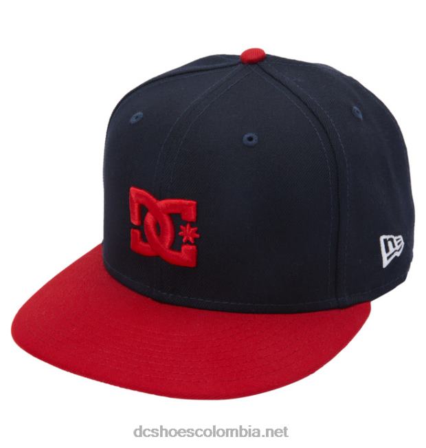 gorra snapback estilo jardinero imperio para hombre azul marino/rojo DC Shoes X4RB0131