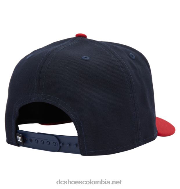 gorra snapback estilo jardinero imperio para hombre azul marino/rojo DC Shoes X4RB0131