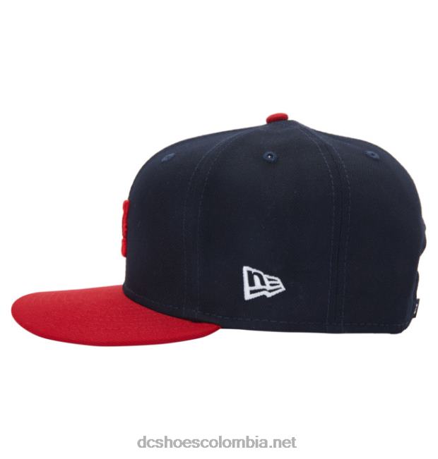 gorra snapback estilo jardinero imperio para hombre azul marino/rojo DC Shoes X4RB0131