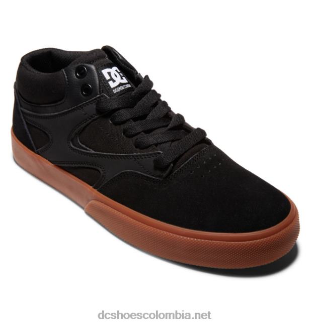 zapatos de caña media kalis vulc mid para hombre negro/goma DC Shoes X4RB0350