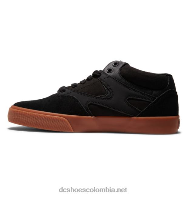 zapatos de caña media kalis vulc mid para hombre negro/goma DC Shoes X4RB0350