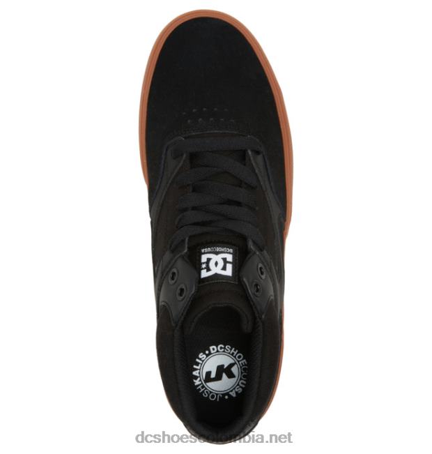 zapatos de caña media kalis vulc mid para hombre negro/goma DC Shoes X4RB0350