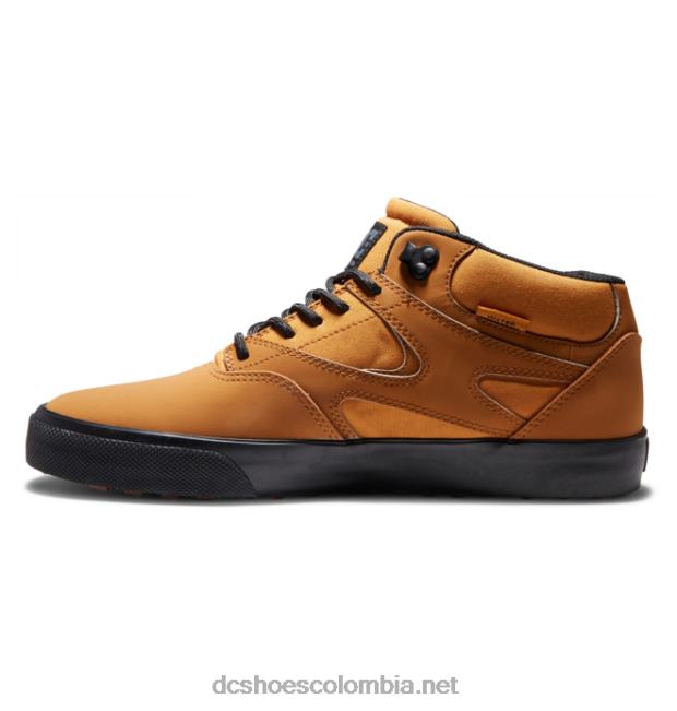zapatos de invierno para hombre kalis vulc mid mid-top trigo/negro DC Shoes X4RB0368