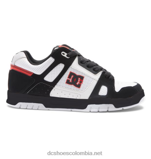 zapatos de ciervo para hombre blanco/negro/rojo DC Shoes X4RB0273