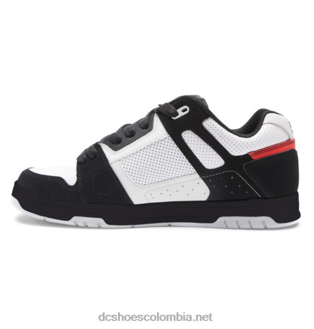 zapatos de ciervo para hombre blanco/negro/rojo DC Shoes X4RB0273
