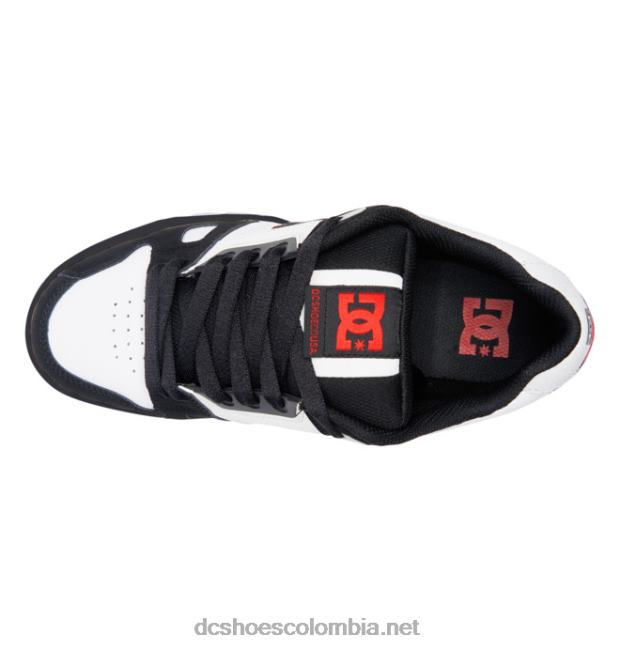 zapatos de ciervo para hombre blanco/negro/rojo DC Shoes X4RB0273