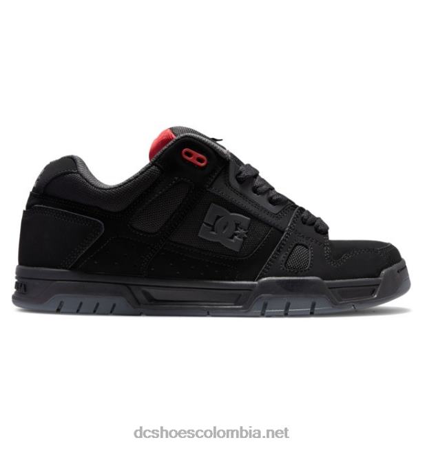 zapatos de ciervo para hombre negro/gris/rojo DC Shoes X4RB0274