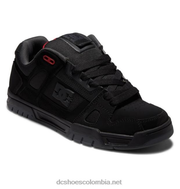 zapatos de ciervo para hombre negro/gris/rojo DC Shoes X4RB0274