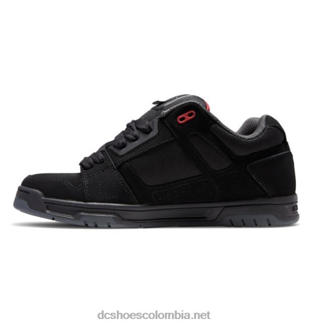 zapatos de ciervo para hombre negro/gris/rojo DC Shoes X4RB0274