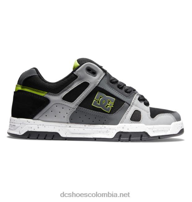 zapatos de ciervo para hombre negro/gris/verde DC Shoes X4RB0276