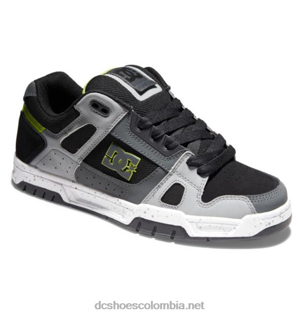 zapatos de ciervo para hombre negro/gris/verde DC Shoes X4RB0276