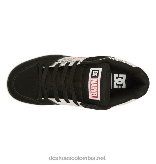 zapatillas marvel deadpool x dc pure para hombre negro/blanco/rojo DC Shoes X4RB0260