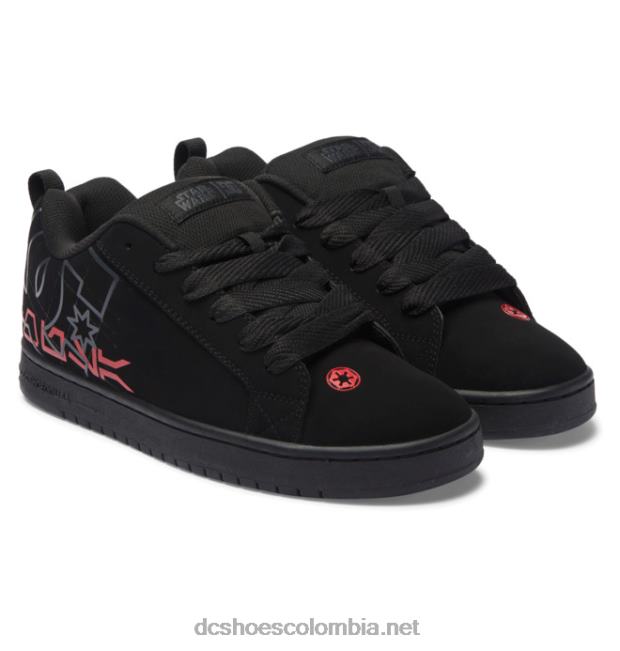 zapatos con suela cupsole de star wars dc court graffik para hombre negro/gris/rojo DC Shoes X4RB0300