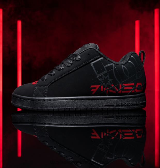 zapatos con suela cupsole de star wars dc court graffik para hombre negro/gris/rojo DC Shoes X4RB0300