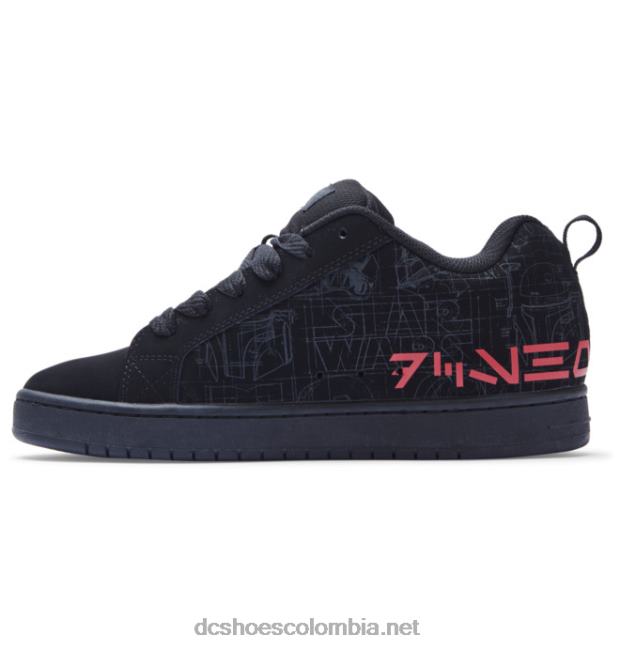 zapatos con suela cupsole de star wars dc court graffik para hombre negro/gris/rojo DC Shoes X4RB0300