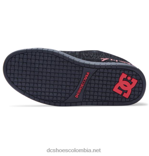 zapatos con suela cupsole de star wars dc court graffik para hombre negro/gris/rojo DC Shoes X4RB0300