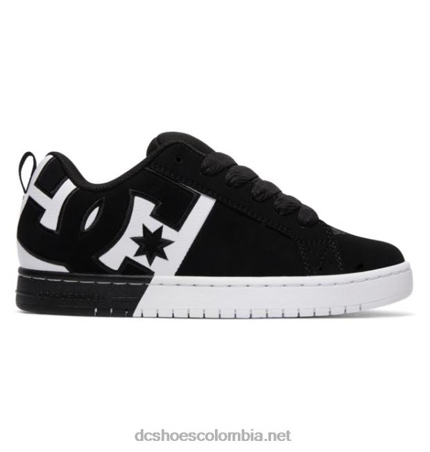 zapatos de corte graffik para hombre blanco negro DC Shoes X4RB0297