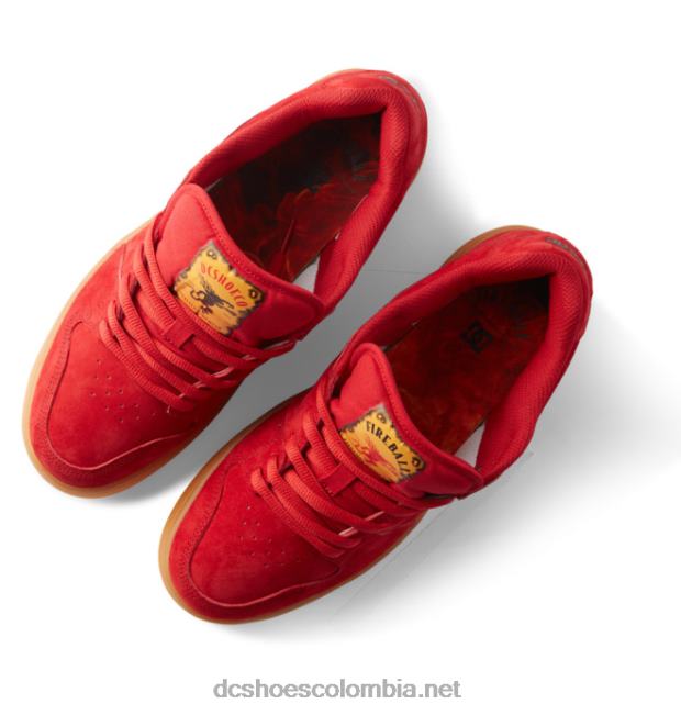 zapatillas fireball x dc manteca 4 para hombre rojo DC Shoes X4RB0389