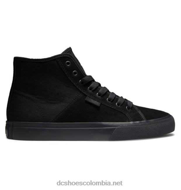 zapatos de gamuza altos manuales para hombres negro DC Shoes X4RB0345