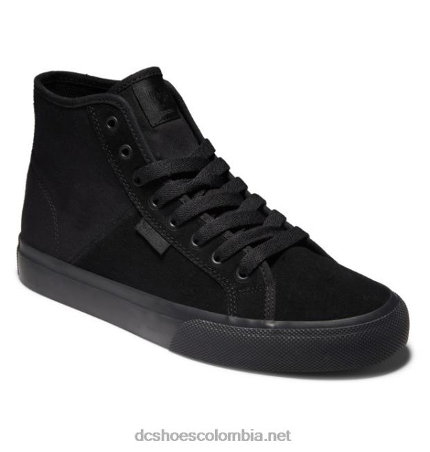 zapatos de gamuza altos manuales para hombres negro DC Shoes X4RB0345