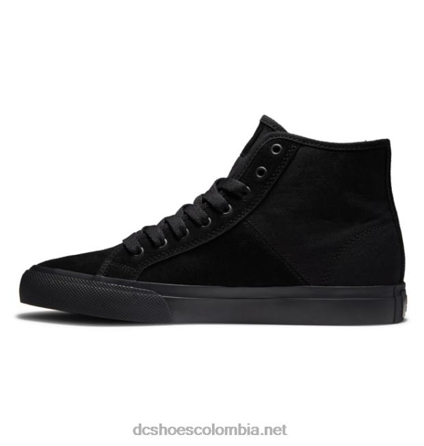 zapatos de gamuza altos manuales para hombres negro DC Shoes X4RB0345