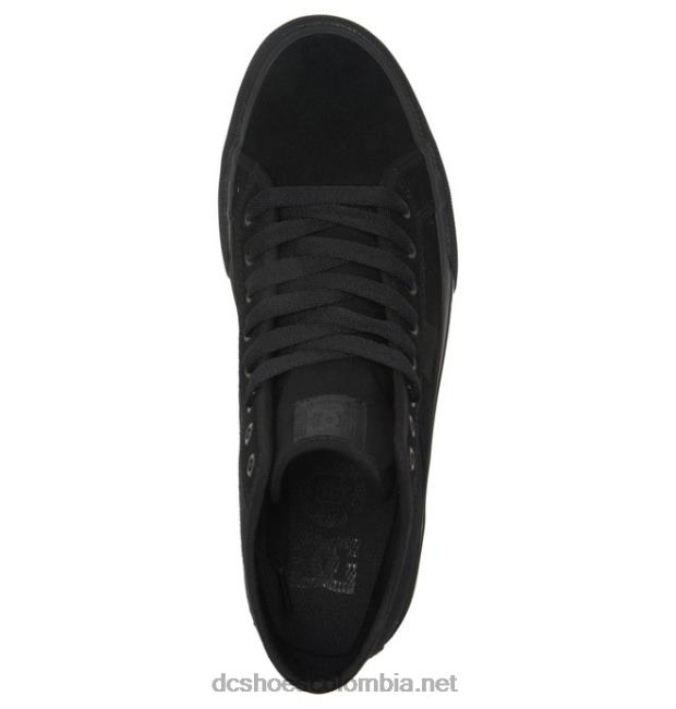 zapatos de gamuza altos manuales para hombres negro DC Shoes X4RB0345