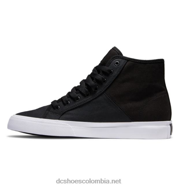 zapatos refibra de caña alta manual hi para hombre blanco negro DC Shoes X4RB094