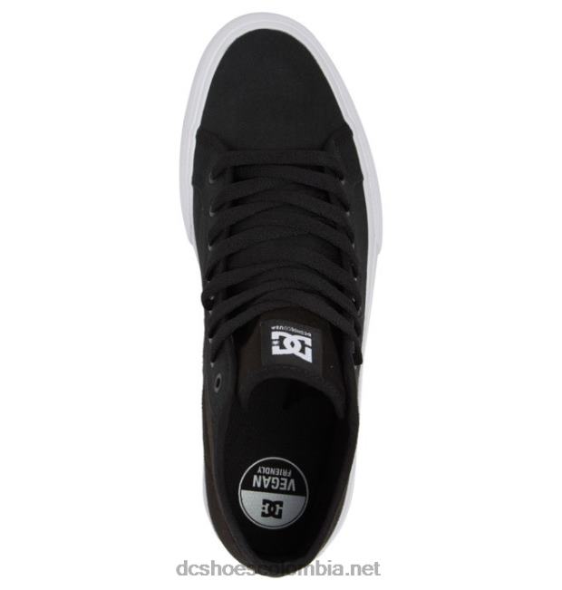zapatos refibra de caña alta manual hi para hombre blanco negro DC Shoes X4RB094