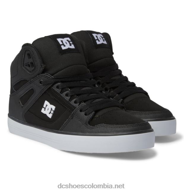 zapatos de caña alta pure para hombre blanco negro DC Shoes X4RB0264