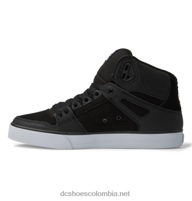zapatos de caña alta pure para hombre blanco negro DC Shoes X4RB0264