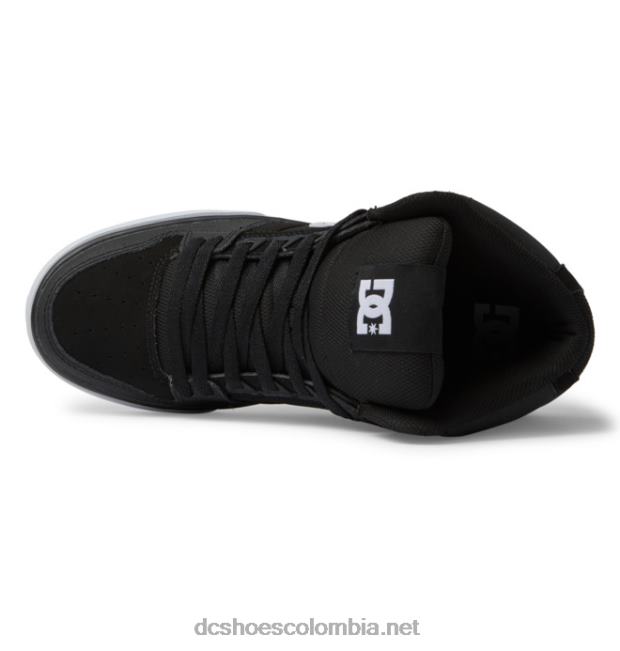 zapatos de caña alta pure para hombre blanco negro DC Shoes X4RB0264