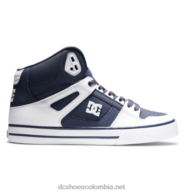 zapatos de caña alta pure para hombre dc azul marino/blanco DC Shoes X4RB0270