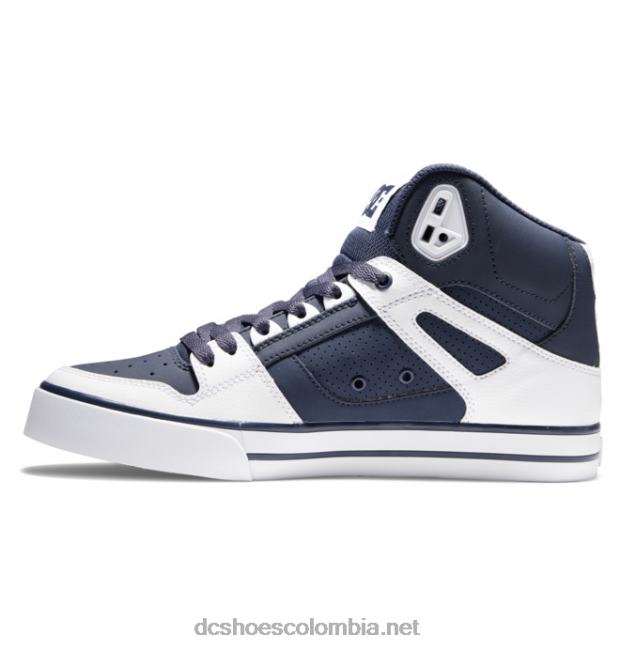 zapatos de caña alta pure para hombre dc azul marino/blanco DC Shoes X4RB0270