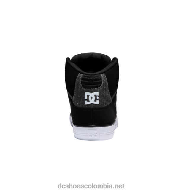 zapatos de caña alta pure para hombre negro/acorazado DC Shoes X4RB035