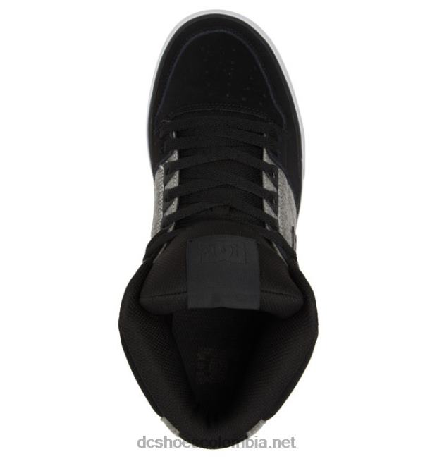 zapatos de caña alta pure para hombre negro/acorazado/armadura DC Shoes X4RB0268