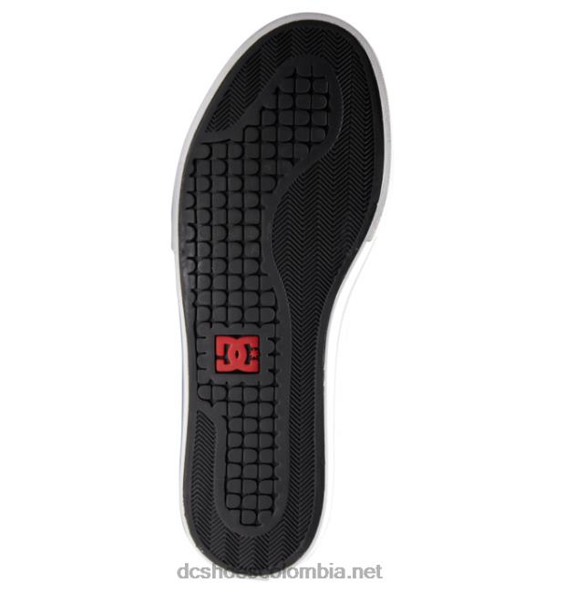 zapatos de caña alta pure para hombre negro/blanco/rojo DC Shoes X4RB0263
