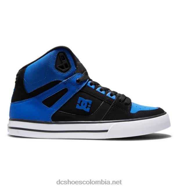 zapatos de caña alta pure para hombre negro/real DC Shoes X4RB0261