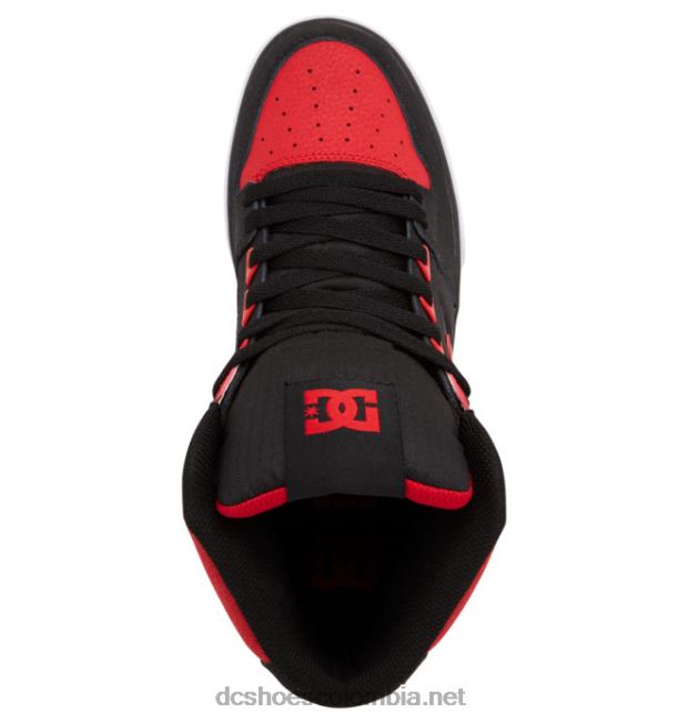 zapatos de caña alta pure para hombre rojo fuego/blanco/negro DC Shoes X4RB0265