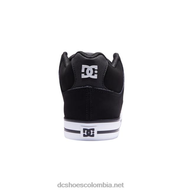 zapatos de caña media pure mid para hombre blanco negro DC Shoes X4RB0145