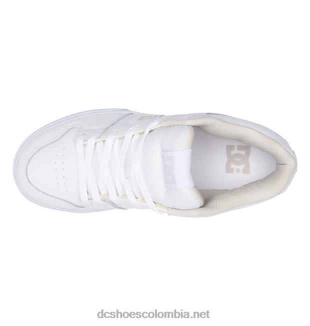 zapatos de caña media pure mid para hombre gris blanco DC Shoes X4RB0194