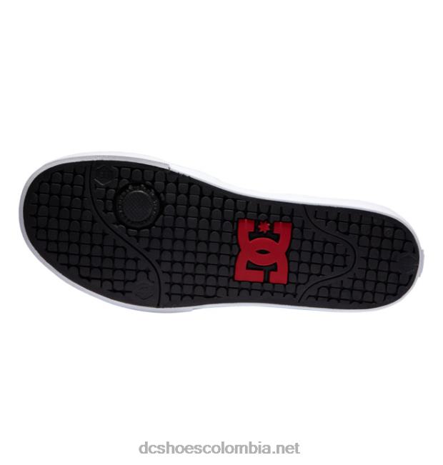 zapatos de caña media pure mid para hombre negro/rojo DC Shoes X4RB0169