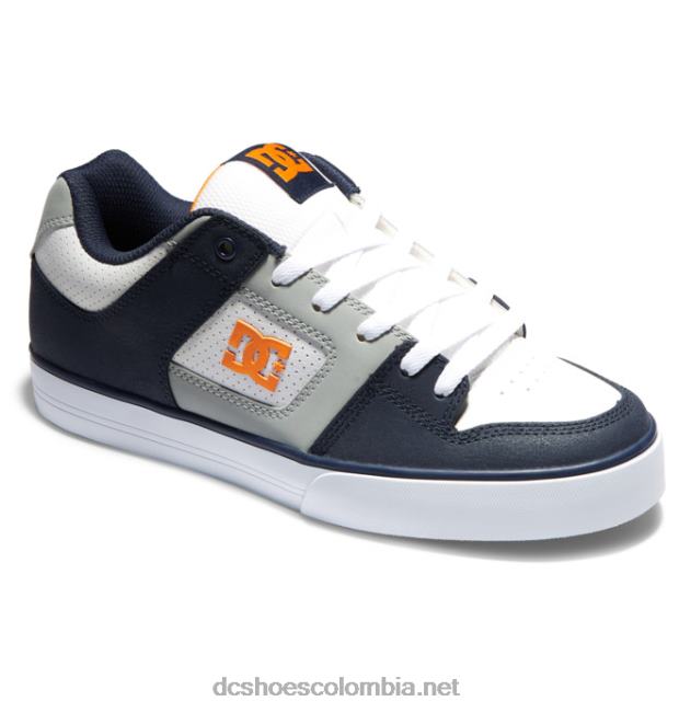 zapatos puros de hombre blanco/gris/azul DC Shoes X4RB0247