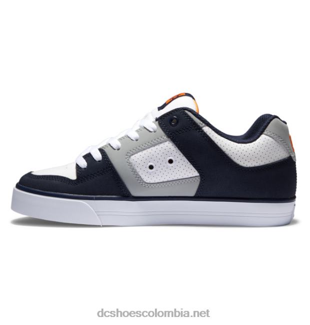 zapatos puros de hombre blanco/gris/azul DC Shoes X4RB0247